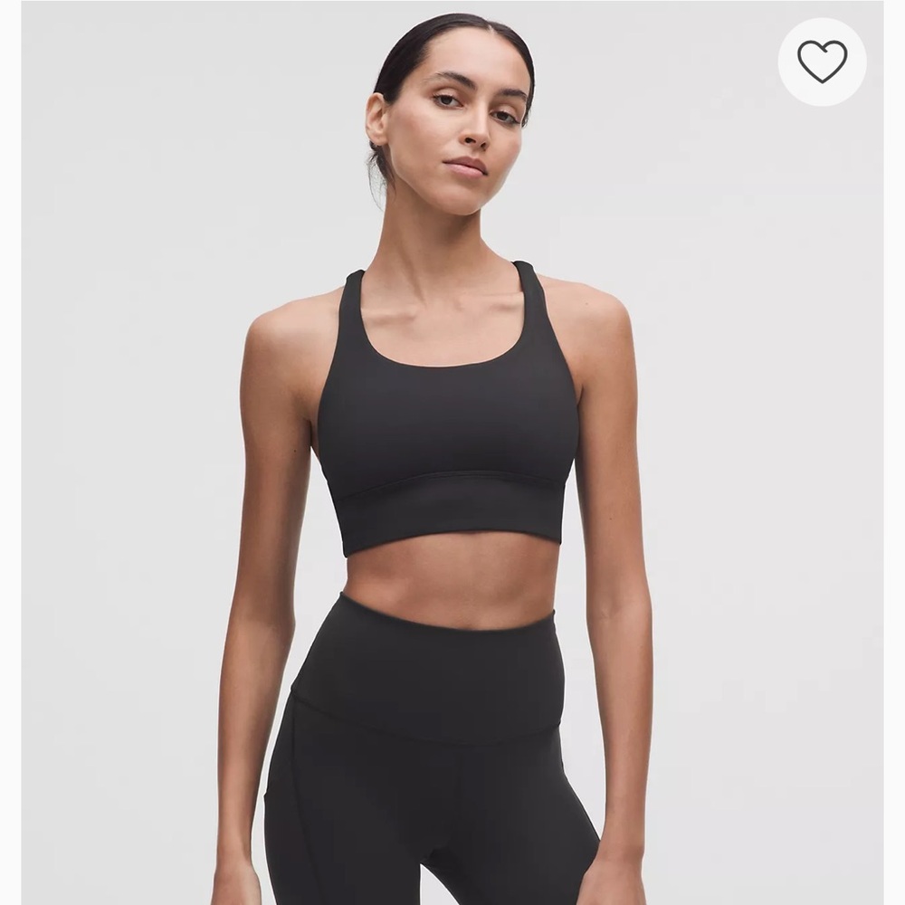 lululemon Longline Black Sports Bra